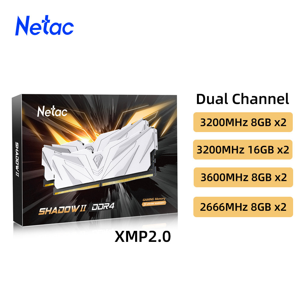 Netac Ram Memory DDR4 8GBX2 16 - Ddr4 2400Mhz recension och pris