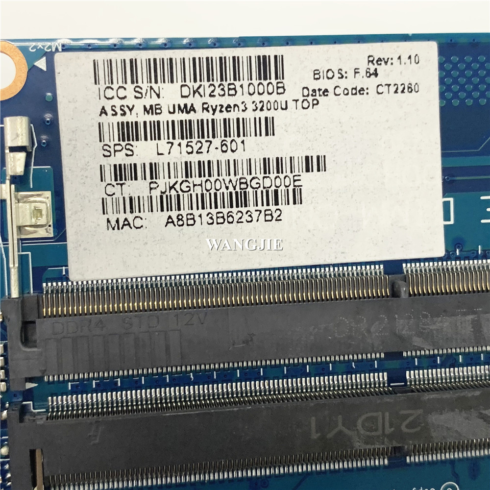 For HP 14-DK Laptop Motherboar - Ddr4 3200 16Gb recension och pris