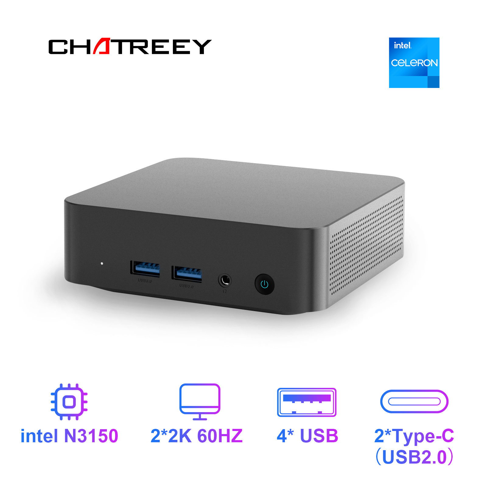 Chatreey  Mini PC T9 N3150  DD - Ddr3 8Gb recension och pris